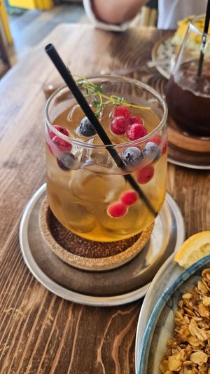 Ice tea at Cafe Chives in Mugla