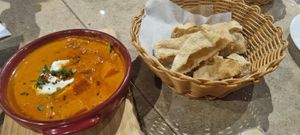 Indian paneer masala with naan at Roots Bistro KL in Kuala Lumpur