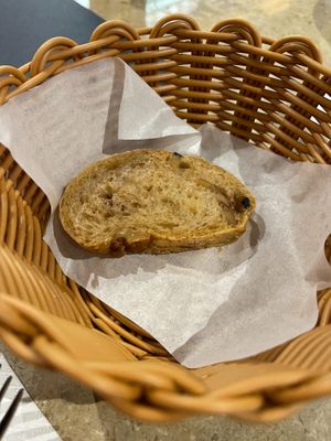 This bread is vegan. You have to request for it. at Roots Bistro KL in Kuala Lumpur