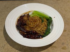 Char siew angel hair at Roots Bistro KL in Kuala Lumpur