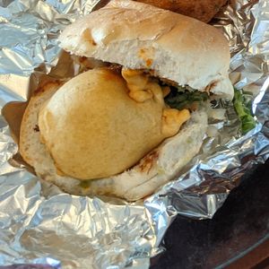 Ok, so this Vada Pav is a deliciously spiced potato coquette in a bun. Feels like it shouldn't work, but it soo does! at Shree Krishna Vada Pav - Vauxhall in South West London
