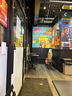 Small place with 2-3 tables  at Shree Krishna Vada Pav - Vauxhall in South West London