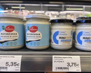 Vegan mayo at Veritas in Premia De Mar