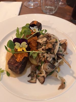Vegan Steak  at Gusto Italian in Heswall