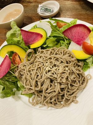Salad soba  at CHOICE in Kyoto