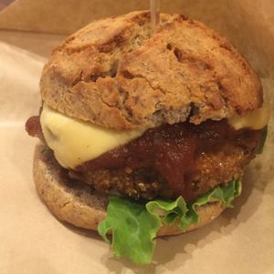 burger special at CHOICE in Kyoto