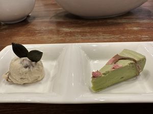 Uncheesy cheese  at CHOICE in Kyoto