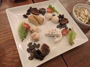 Cheese platter at CHOICE in Kyoto