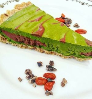 the best vegan cheesecake I ever had ! at CHOICE in Kyoto