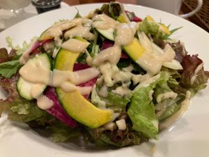 Salad from their breakfast menu at CHOICE in Kyoto