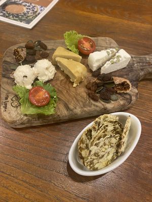 3 cheese board   at CHOICE in Kyoto