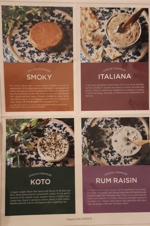 Descriptions des fauxmages at CHOICE in Kyoto