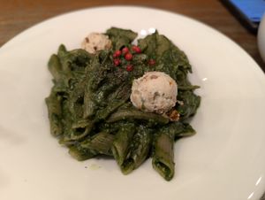 Pesto pasta at CHOICE in Kyoto