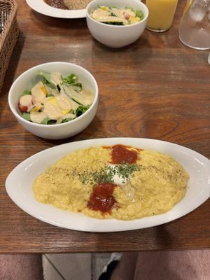 Omu rice  at CHOICE in Kyoto