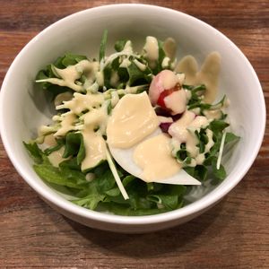 Side salad at CHOICE in Kyoto