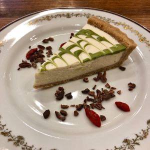 Matcha cheesecake at CHOICE in Kyoto