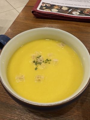 Corn soup  at CHOICE in Kyoto