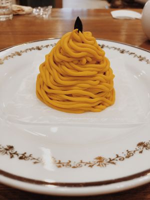 Pumpkin mont blanc  at CHOICE in Kyoto
