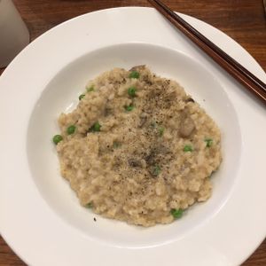 Mushroom risotto  at CHOICE in Kyoto
