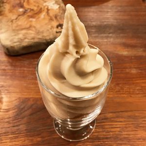 Rice milk soft serve  at CHOICE in Kyoto