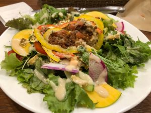 Taco rice salad at CHOICE in Kyoto