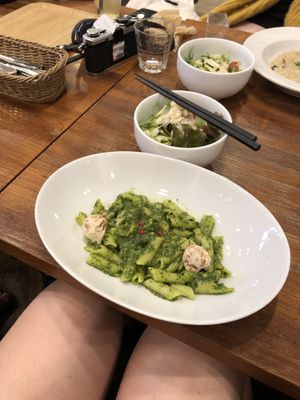 Pasta at CHOICE in Kyoto