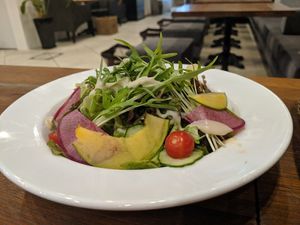 Large salad at CHOICE in Kyoto