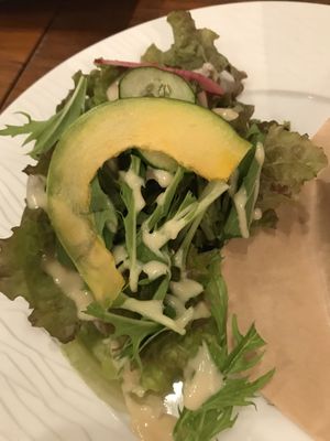 Side salad at CHOICE in Kyoto