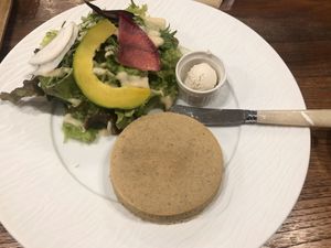 Pancake set - comes with a small drink  at CHOICE in Kyoto