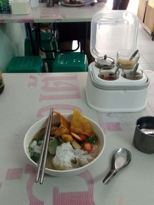 Quay Teow Nam at Nam Heng Vegetarian in Phuket