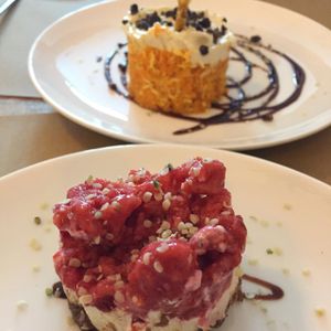 raw vegan cake at El Cafe Blueproject in Barcelona