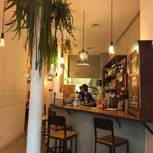 Bar  at El Cafe Blueproject in Barcelona