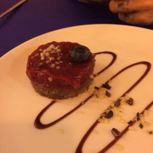 cake at El Cafe Blueproject in Barcelona