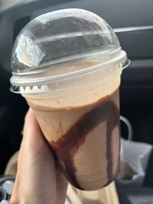 Peanut butter and Hershey milkshake   at Radcliffe Market in Radcliffe