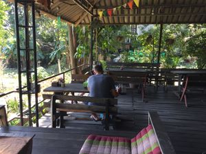 The restaurant at Happy Green in Chiang Mai