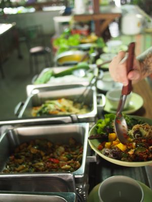 Buffet!  at Happy Green in Chiang Mai