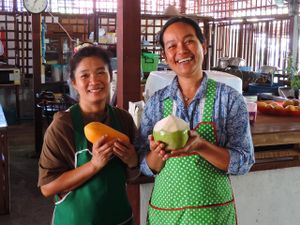 The happy owners of Happy Green Chiang Mai. at Happy Green in Chiang Mai