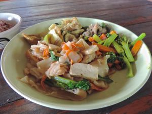 From the fresh buffet. at Happy Green in Chiang Mai