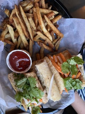 Sesame tofu bahn mi  at Purslane Eatery in Wakefield