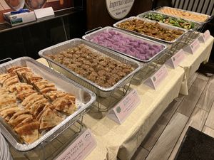 SFVS happy vegan holidays 2024 buffet, pt 2 at Sassy Foods in San Francisco