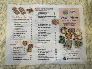 Menu   at Sassy Foods in San Francisco