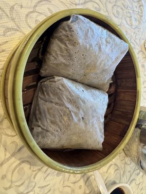 Sticky Rice Wraps in Lotus Leaf  at Sassy Foods in San Francisco