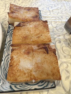 Turnip cake   at Sassy Foods in San Francisco