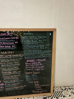 Menu June  at Vegan Soul Cafe in Penida Island