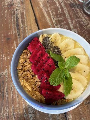 Smoothie bowl  at Vegan Soul Cafe in Penida Island