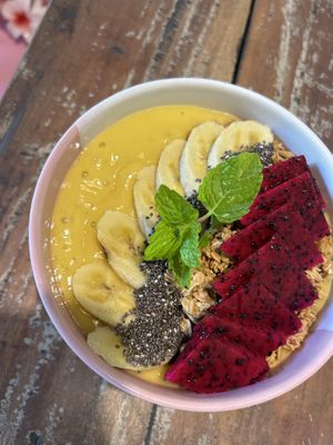 Smoothie bowl  at Vegan Soul Cafe in Penida Island