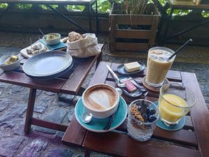 Full vegan breakfast at Bistro Pier One in Interlaken