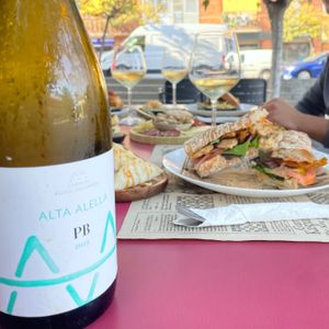 Bocadillo heura at Gastrobar Decibels in Premia De Mar