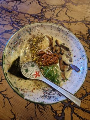 Pistachio Unicorn Paitan at Vegan AF Ramen in Wroclaw