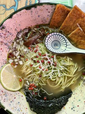 Coreander ramen   at Vegan AF Ramen in Wroclaw